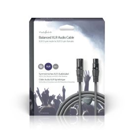 Nedis Balansoitu XLR-Audiokaapeli Uros –Naaras 20M