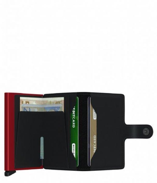 Secrid Miniwallet Matte Black &amp; Red Black &amp; Red