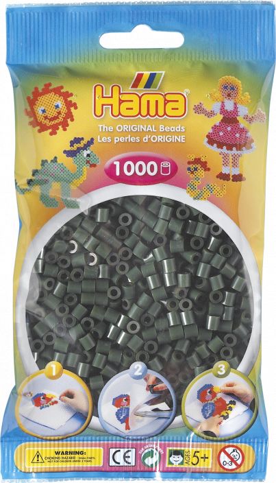 Hama-Helmet Midi 1000kpl tummanvihrea