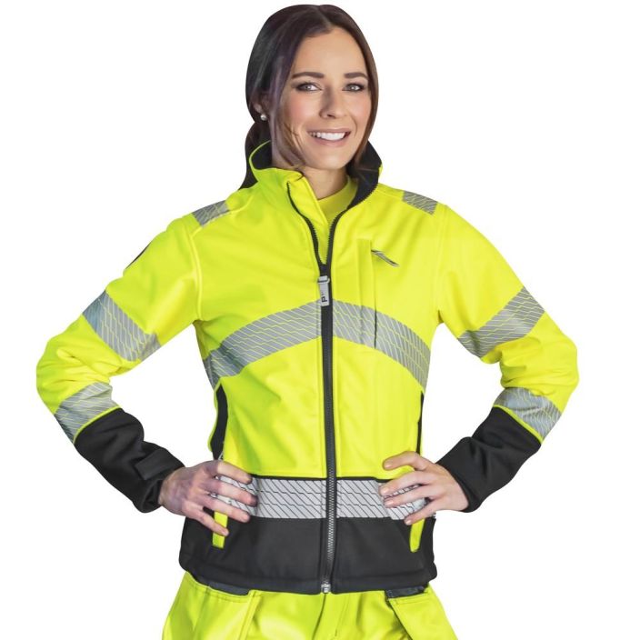 SOFTSHELL TAKKI DANICA NAISTEN FL.KEL/MUS LK2 E tuotekuva 2