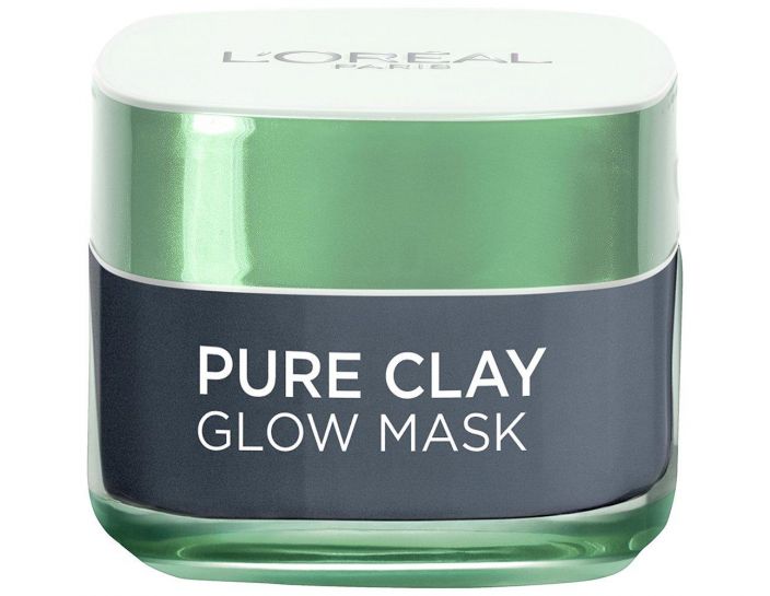 L'Oreal Pure Clay Glow Mask kasvonaamio 50lm L'Oreal Paris -kasvonaamio, joka sisaltaa ainutlaatuisen yhdistelman kolmea