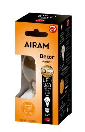 Airam Airam Led-Decor amber E27 380lm Dim