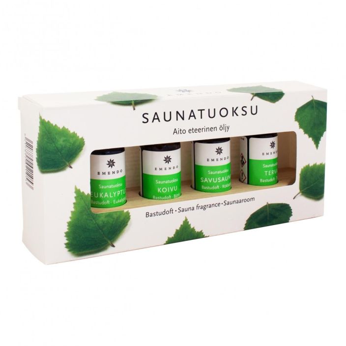 Emendo Saunatuoksu 4x10ml puuteline tuotekuva 1