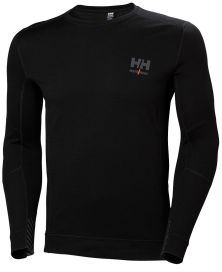 Helly Hansen Workwear HELLY HANSEN LIFA MERINO CREWNECK ALUSPAITA MUSTA