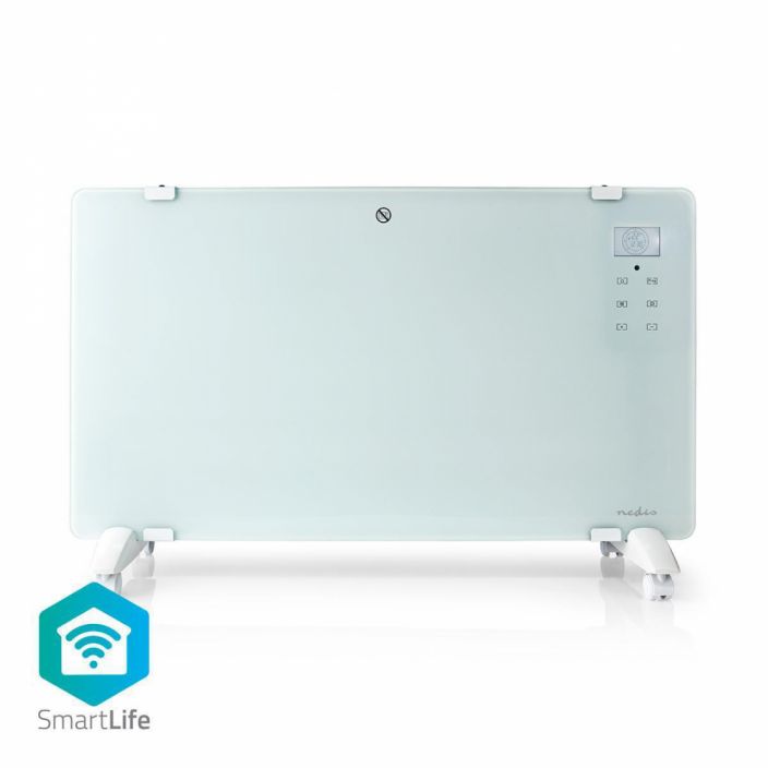 SmartLife Konvektiolammitin | Wi-Fi | Sopii kylpyhuoneeseen | Lasipaneeli | 2000 W | 2 Lampoasetusta | LED-naytto | 15 - 35
