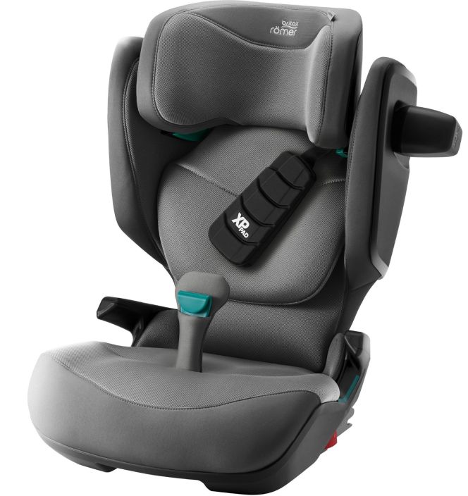 Britax Kidfix Pro turvavyoistuin Mineral Grey -turvavyoistuin luokitellaan istuinryhmaan 100–150 cm, ja soveltuu