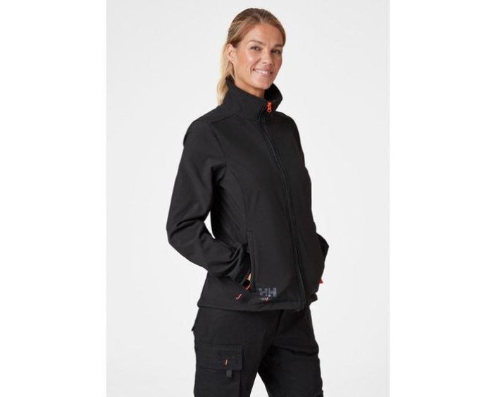 Helly Hansen Workwear Luna naisten Softshelltakki musta Luna-softshell-takki on naisten suunnittelema ja testaama. Se on