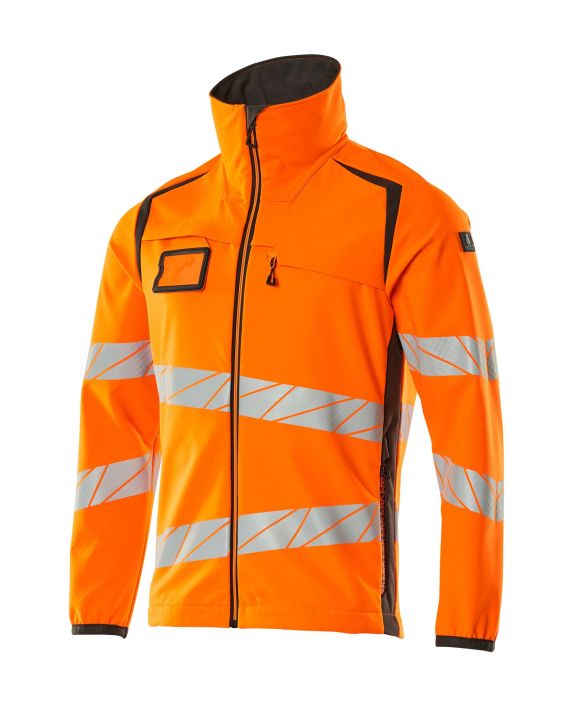 MASCOT miesten Softshell-takki ACCELERATE SAFE hi-vis oranssi/tumma antrasiitti Hengittava, tuulenpitava ja vettahylkiva.