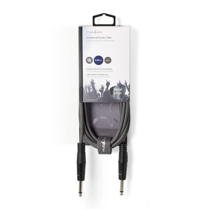 Nedis Stereoaudiokaapeli  2 x Uros, 6,35 mm-Uros, 3,5 mm 5M Kytke soittimia, mikrofoneja, vahvistimia ja DJ-laitteita