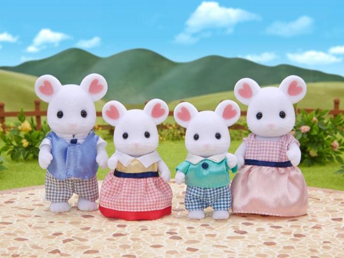 Sylvanian families  Vaahtokarkkihiiriperhe tuotekuva 1