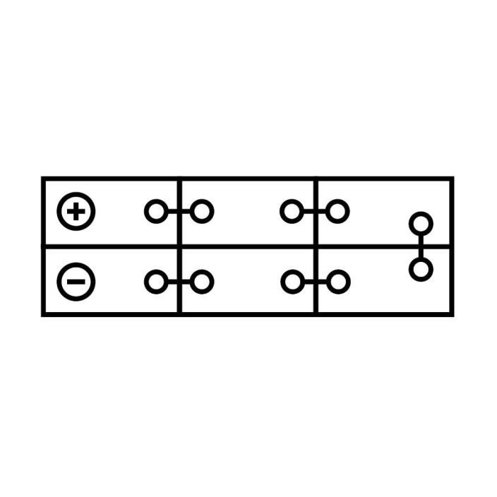 AKKU YUASA 143AH SHD 513X189X223 - jannite 12 V - kapasiteetti 143 Ah - kylmakaynnistysvirta (CCA) 900 - napatyyppi T1 -