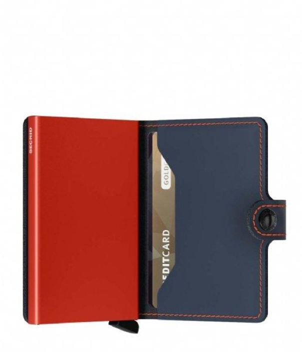 Secrid Miniwallet Matte Nightblue &amp; Orange Nightblue &amp; Orange