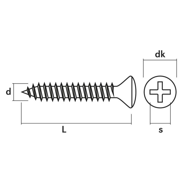 YLEISRUUVI 4,2X38 DIN7983 A4 10KPL LINSSIK. IP401