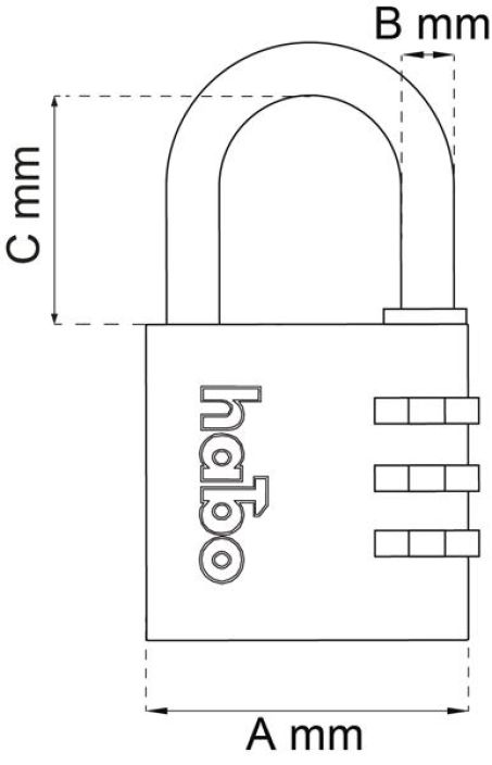 Habo Rippulukko 203-38 messinki 38mm