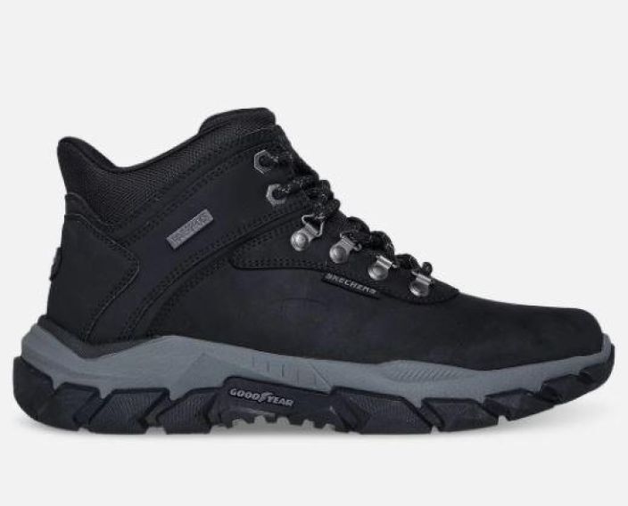 Skechers miesten Relaxed Fit: Slip-ins: Santoro - Relic - Waterproof - Musta tuotekuva 1