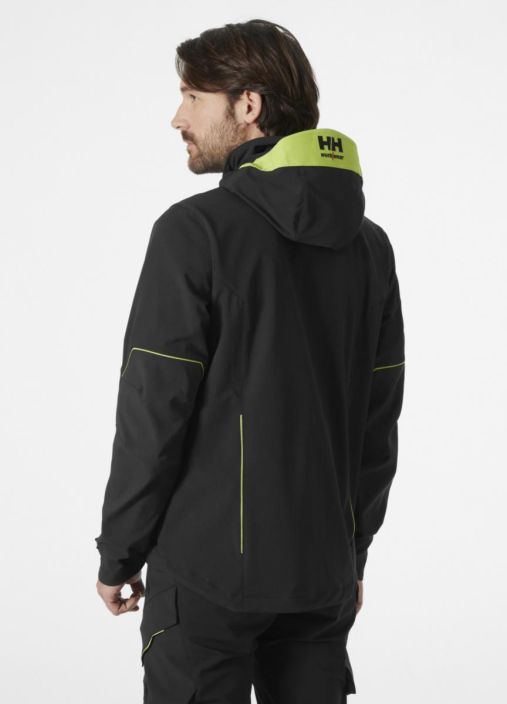 Helly Hansen Magni Evolution takki musta Neljaan suuntaan joustava kangas Kevyt kangas Joustavat Cordura®-kangasvahvikkeet