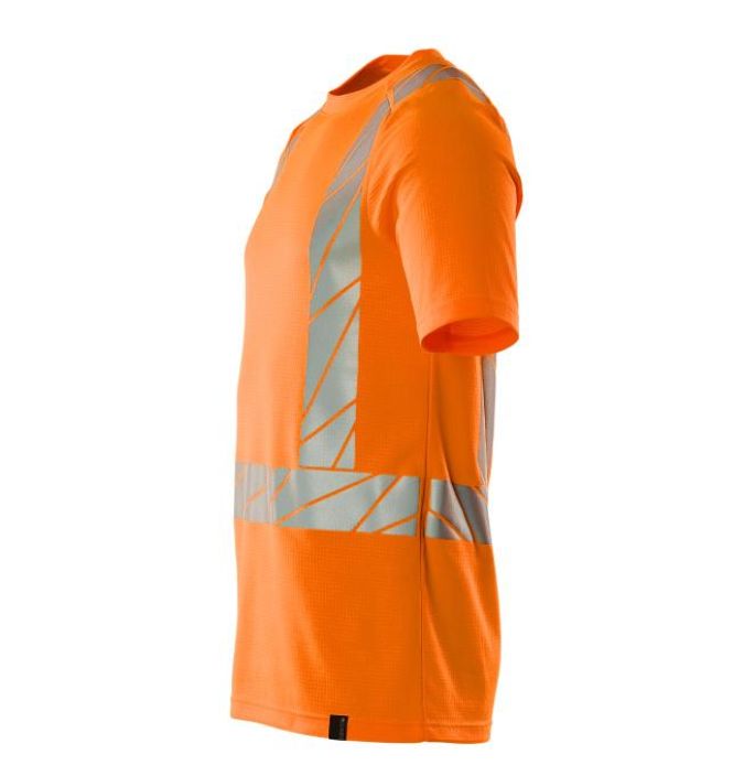 MASCOT miesten T-Paita ACCELERATE SAFE hi-vis oranssi Kankaan etupuoli on polyesteria, joka kestaa kulutusta ja sailyttaa