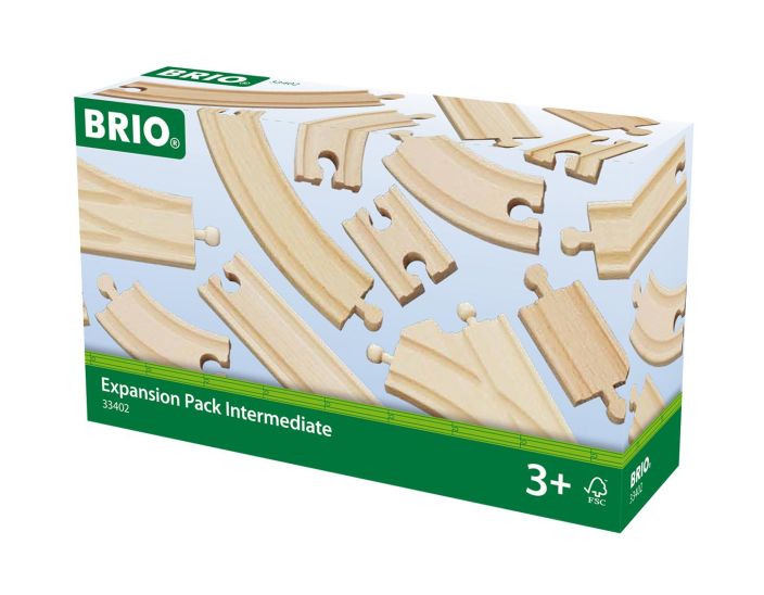 Brio Lisaosasarja 16 osaa Lisakiskoja BRIO-perussarjojen laajentamiseen.