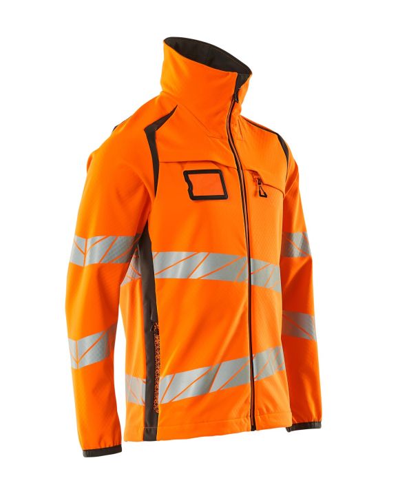 MASCOT miesten Softshell-takki ACCELERATE SAFE hi-vis oranssi/tumma antrasiitti Hengittava, tuulenpitava ja vettahylkiva.