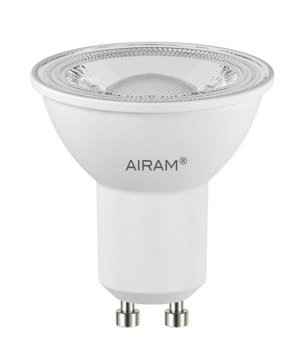 Airam LED-GU10 lamppu 2700K 380lm 12V Energialuokka: A++ -Varilampotila: 2700K -12V- AC -Kanta: GU10 -Teho: 4,6W, 380LM