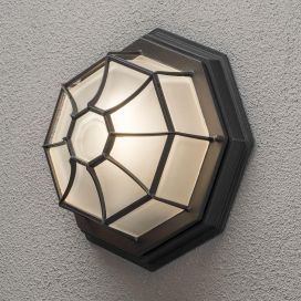 Konstsmide Konstsmide Laura seinä-/ kattovalaisin musta