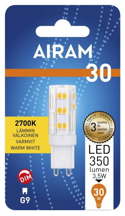 AIRAM LED 3,5W/827 G9 DIM BL