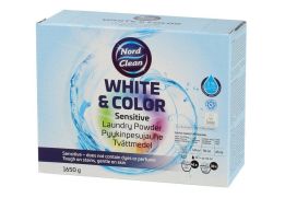 Nord Clean Pyykinpesujauhe hajusteeton kirjo ja valko 1,65 kg