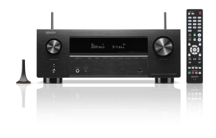 Denon AVR-X2800H 7.2 AV-Viritinvahvistin Denonin edullisten mallien kultainen keskitie ilahduttaa niin musiikin kuin