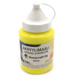 Novacraft akryylimaali 250ml, keltainen
