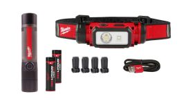 Milwaukee Milwaukee valaisinpaketit akun ja laturin kanssa L4 MHL LED-302
