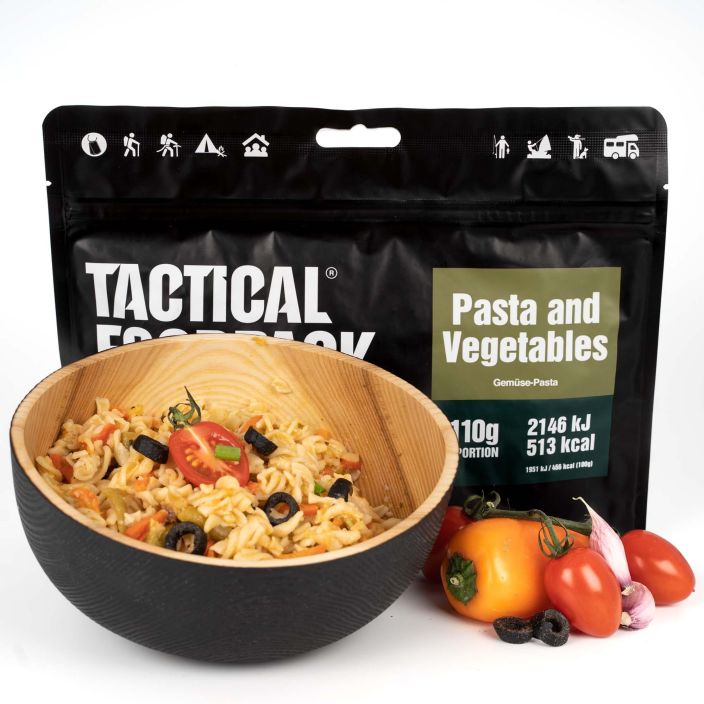 Tactical Foodpack Kermainen vihannespasta 110g retkiateria Runsaasti vihanneksia sisaltava, aidon makuinen, terveellinen ja