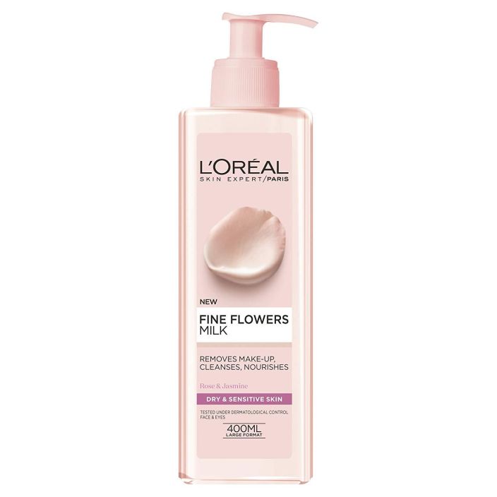 L'Oreal Rare Flower puhdistusmaito kuivalle ja herkalle iholle 400ml Rare Flowers -puhdistusemulsio kuivalle ja herkalle