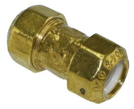 Väliliitin 20-20 mu-mu messinki