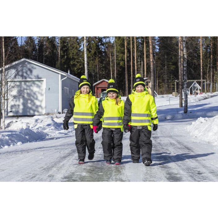 HUOMIOLIIVI LASTEN MESSINKI FL.KELT EN1150 - 100% polyesteri, 120 g/m² - nakyva keltainen - EN 1150:1999