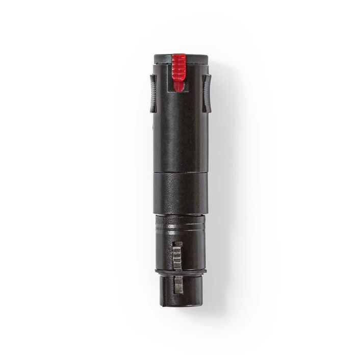 Nedis XLR-Sovitin, Stereo Naaras – Naaras, 6,3 mm  Musta tuotekuva 1