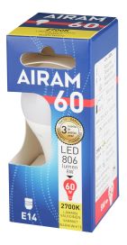 Airam (x) Airam LED-mainoslamppu E14 2700K 806lm