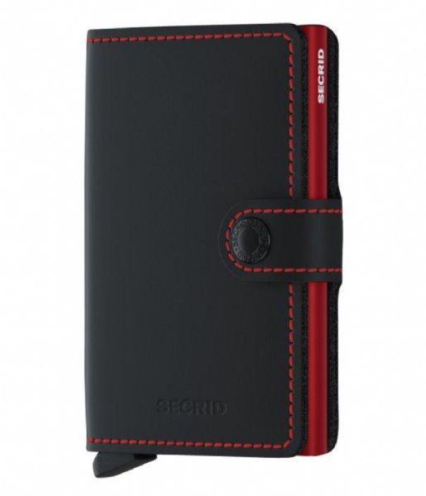 Secrid Miniwallet Matte Black &amp; Red Black &amp; Red