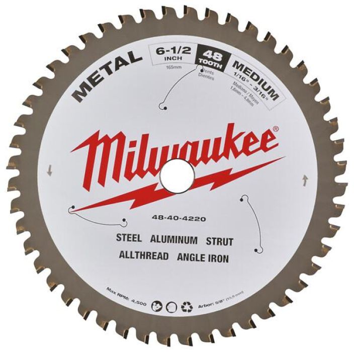 PYOROSAHANTERA 165X1,6MM 48T METALLI MILWAUKEE 48404220