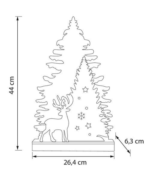 ABETO KORISTEVALO-PUU 44CM