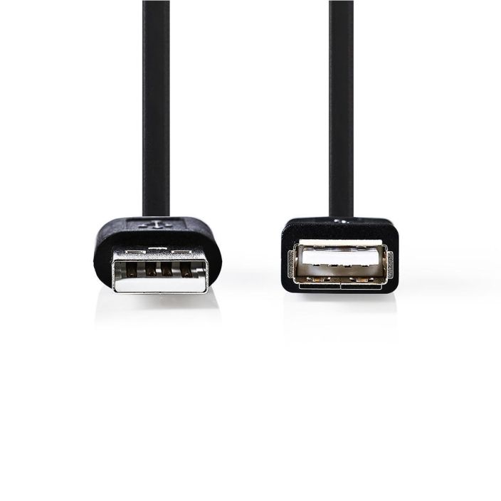 Nedis USB 2.0 -Kaapeli | A, Uros - A, Naaras | 3,0 m | Musta CCGB60010BK30