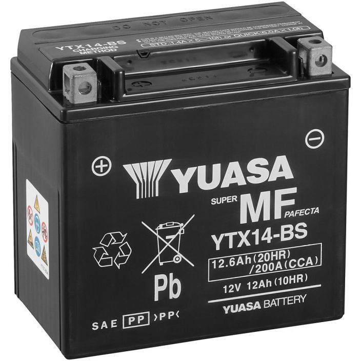 AKKU YUASA MP 12,6AH AGM +- 150X87X145 YTX14-BS