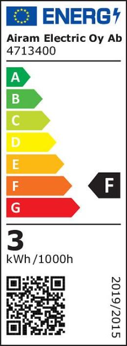 Airam LED-GU4 2700K 230lm -Energialuokka: A+ -Varilampotila: 2700K -Kanta: GU4 -12V- AC -Teho: 2,6W, 230lm -Takuu 36kk