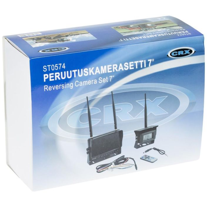 PERUUTUSKAMERA SETTI LANGATON 12/24V 7 TUUMAA QUAD ST0574