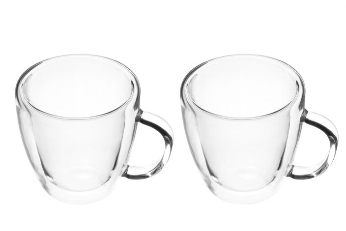Maku Kahvimuki lasia kaksikerroksinen 2kpl Tilavuus 250 ml.