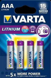 Varta Lithium AAA paristo 4kpl