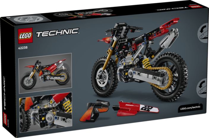 LEGO Ducati Desmo450 MX Factory ‑moottoripyörä tuotekuva 1 LEGO Ducati Desmo450 MX Factory ‑moottoripyörä tuotekuva 1