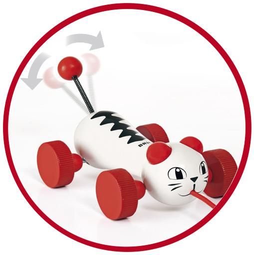 Brio Vedettava kissa BRIOn ikonisella mayrakoiralla on uusi ystava! Tama lelu on epailematta myos kaikkien kissaihmisten