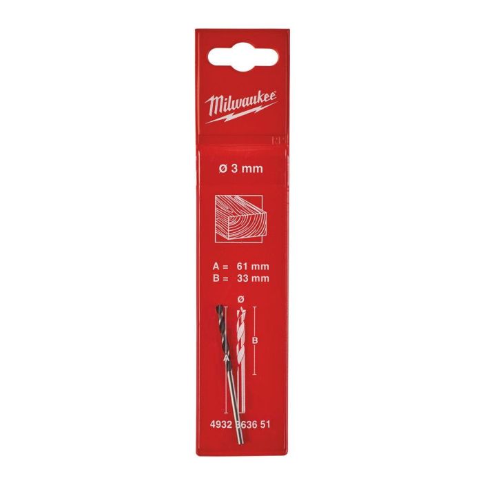 Milwaukee Puuporanterä 3x60mm  tuotekuva 1