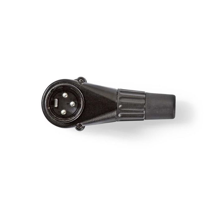 Nedis XLR-Liitin Uros, Kulma  Musta tuotekuva 1