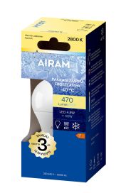 Airam LED-Pakkaslamppu E27 2800K 470lm
